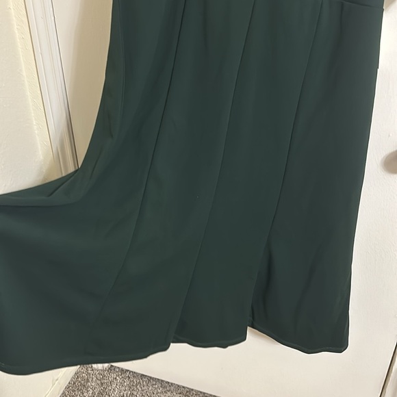 NWT Eloquii Elegant Dark Green Emerald MIDI Dress - Picture 3 of 6